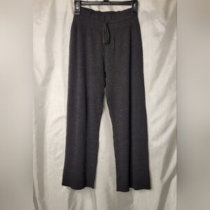 UNIQLO ribbed straight leg pants, dark gray